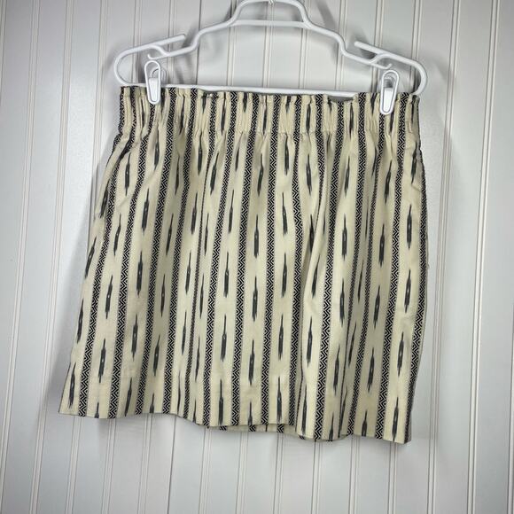 J.Crew Women’s Striped Pattern Adjustable Waist Pull On Mini Skirt Size 12 - Picture 1 of 5